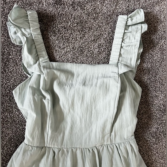 She + Sky sea foam green open back dress - Picture 4 of 7